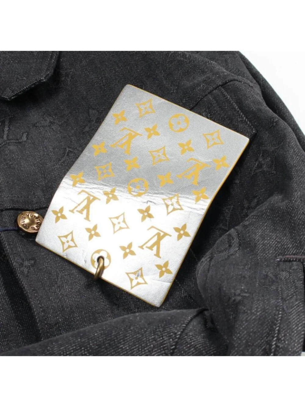 Louis Vuitton Denim Jacket Staple Line Shadow Monogram